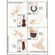 Suiza Correo 2026 ** Mnh Oficios Artesanales Hojita