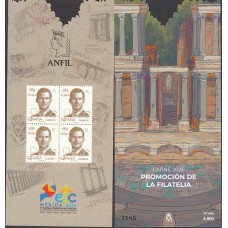 España II Centenario Correo 2026 ** Mnh Carnet Promoción de la Filatelia Mérida 