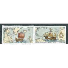 Feroe - Correo Yvert 225/6 ** Mnh Europa