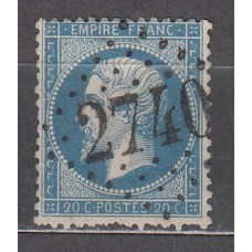 Francia - Correo 1862 Yvert 22 Usado