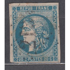 Francia - Correo 1870 Yvert 45A Usado