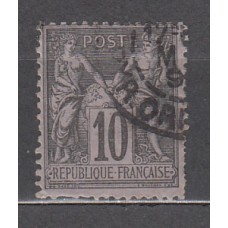 Francia - Correo 1877 Yvert 89 Usado