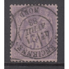 Francia - Correo 1877 Yvert 95 Usado