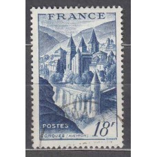 Francia - Correo 1948 Yvert 805 usado   Abadia de Conques