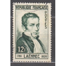 Francia - Correo 1952 Yvert 936 usado   René Laennec