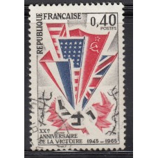 Francia - Correo 1965 Yvert 1450 usado   Aniversario de la victoria