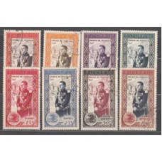 Monaco - Correo 1950 Yvert 338/43+A49/50 usado  Rainiero III