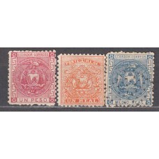 Ecuador - Correo 1872 Yvert 5/7 usado