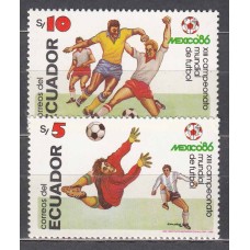 Ecuador - Correo 1986 Yvert 1120/1 ** Mnh Deportes. Fútbol