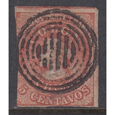 Chile Correo 1853 Yvert 1 usado