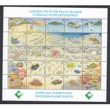 Palau - Correo 1990 Yvert 329/353 ** Mnh Fauna. Aves