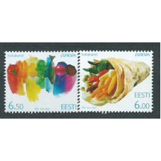 Estonia - Correo 2005 Yvert 489/90 ** Mnh Gastronomía