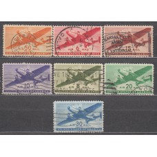 Estados Unidos - Aereo Yvert 26/32 usado   Avión