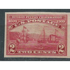 Estados Unidos - Correo 1909 Yvert 181a sin dentar * Mh Barcos