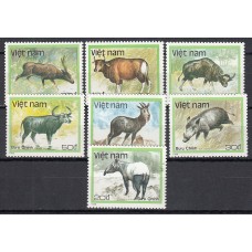 Vietnam Rep. Socialista - Correo 1988 Yvert 876/82 ** Mnh  Fauna