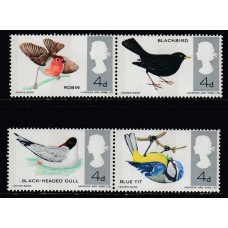 Gran Bretaña - Correo 1966 Yvert 444/7A ** Mnh Fauna aves