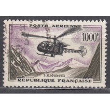 Francia - Aereo Yvert 37 Usado - Elicoptero