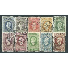 Holanda - Correo 1912 Yvert 82/91 usado