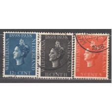 Holanda - Correo 1938 Yvert 309/11 usado
