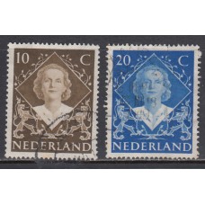 Holanda - Correo 1948 Yvert 497/8 usado