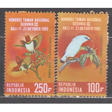 Indonesia - Correo 1982 Yvert 969/70 ** Mnh  Fauna aves