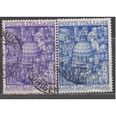 Italia - Correo 1950 Yvert 558/9 usado Año Santo