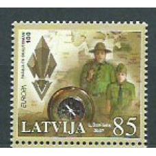 Letonia - Correo 2007 Yvert 674 ** Mnh Europa Boi Scouts