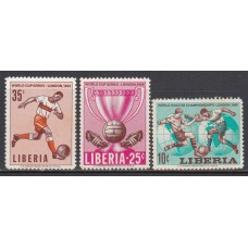 Liberia - Correo 1966 Yvert 412/4 (*) Mng   Deportes fútbol