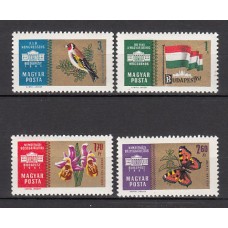 Hungria - Correo 1961 Yvert 1444/7 ** Mnh Flora y fauna