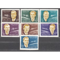 Hungria - Aereo 1962 Yvert 243/9 ** Mnh Astro