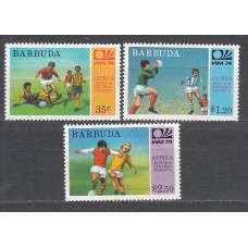 Barbuda - Correo Yvert 165/7 ** Mnh Deportes fútbol