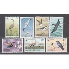 Grenada-Grenadines - Correo Yvert 255/61 ** Mnh Fauna aves