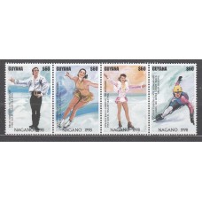 Guayana Britanica - Correo Yvert 4386/9 ** Mnh Deportes. Olimpiadas de Nagano