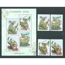 Formosa - Correo 2002 Yvert 2702/5+H.95 ** Mnh  Fauna