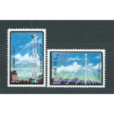 Formosa - Correo 1961 Yvert 389/90 ** Mnh Telecomunicaciones