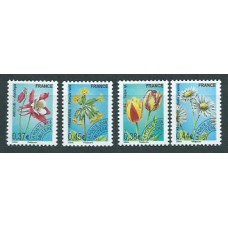 Francia - Preobliterados Yvert 253/6 ** Mnh  Flores