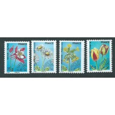 Francia - Preobliterados Yvert 259/62 ** Mnh  Flores