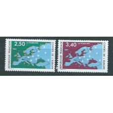 Francia - Servicio Yvert 106/7 ** Mnh  Consejo de Europa