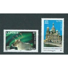 Francia - Servicio Yvert 128/9 ** Mnh  UNESCO