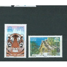 Francia - Servicio Yvert 134/5 ** Mnh  UNESCO