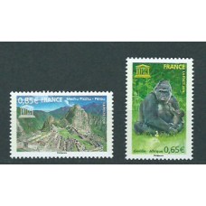 Francia - Servicio Yvert 140/1 ** Mnh  UNESCO