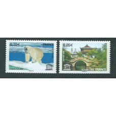 Francia - Servicio Yvert 144/5 ** Mnh  UNESCO