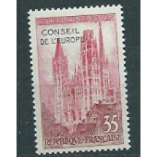 Francia - Servicio Yvert 16 ** Mnh  Catedral de Rouen