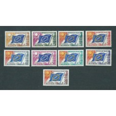 Francia - Servicio Yvert 27/35 ** Mnh  Consejo de Europa