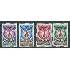 Francia - Servicio Yvert 39/42 ** Mnh  UNESCO