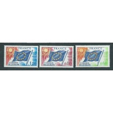 Francia - Servicio Yvert 46/8 ** Mnh  Consejo de Europa