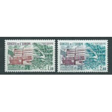 Francia - Servicio Yvert 73/4 ** Mnh  Consejo de Europa