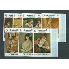 Arabia Sud Este (Fujeira) - Correo Yvert 83+A,21 ** Mnh  Pinturas