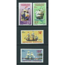 Gabon - Aereo Yvert 32/5 ** Mnh  Barcos