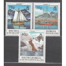 Falkland - Georgia del Sur Correo Yvert 261/3 ** Mnh Barcos